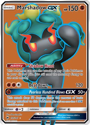 Marshadow GX (Full Art) 137/147 - [SM  Burning Shadows] Holofoil