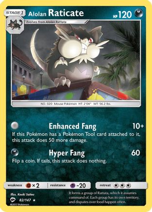 Alolan Raticate (82/147) [Soleil et Lune : Ombres brûlantes] 
