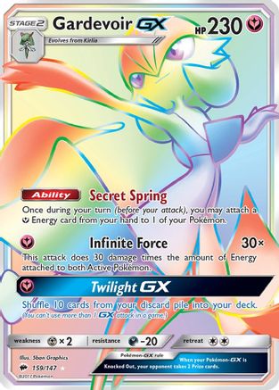 Gardevoir GX (159/147) [Soleil et Lune : Ombres brûlantes] 