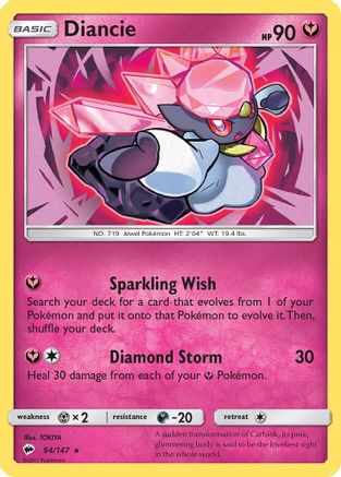 Diancie 94/147 - [SM  Burning Shadows] Holofoil