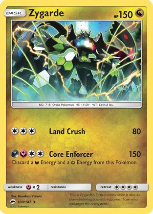 Zygarde (100/147) [Soleil et Lune : Ombres brûlantes] 