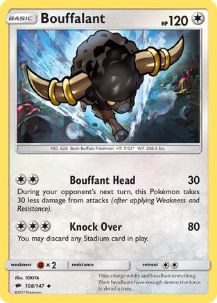 Bouffalant 108/147 - [SM  Burning Shadows]