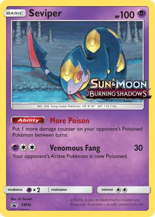 Seviper (SM46) [Soleil et Lune : Promos Black Star] 