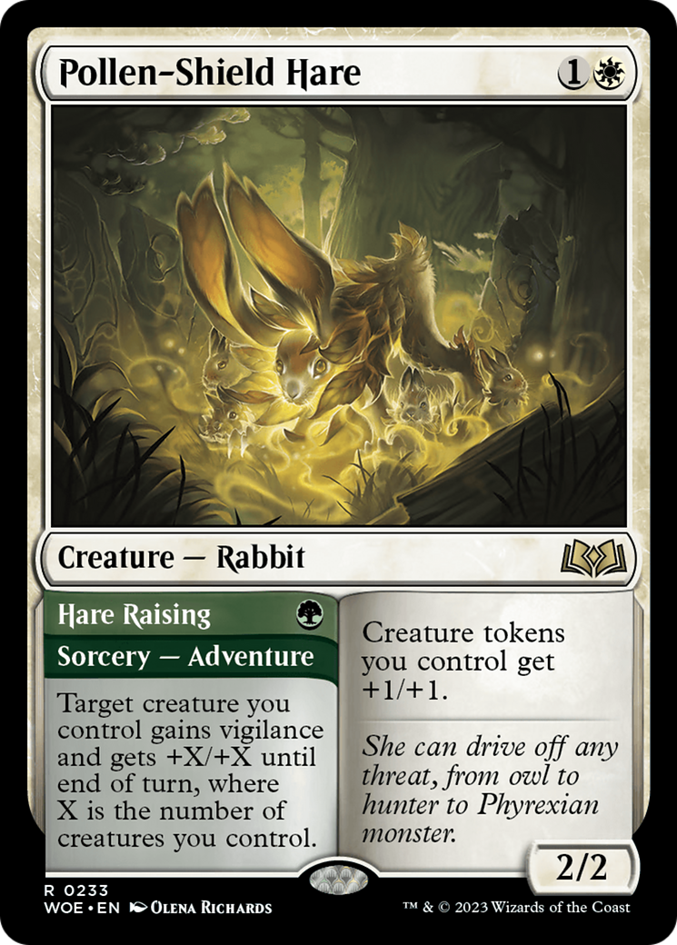 Pollen-Shield Hare (WOE-233) - [Wilds of Eldraine]