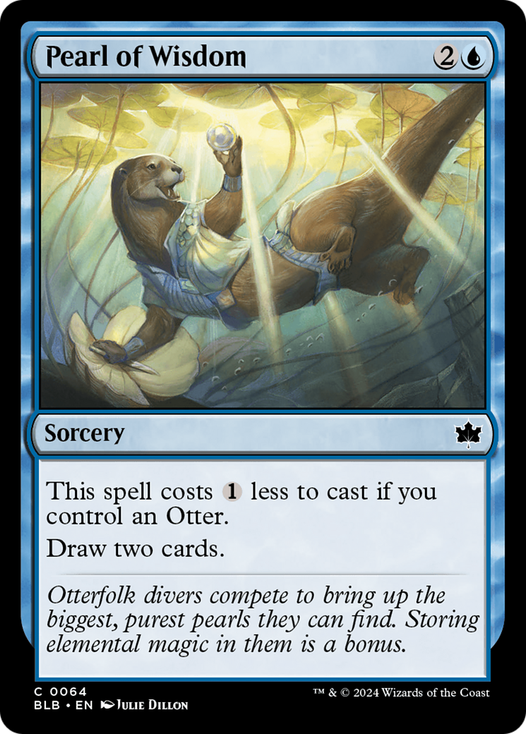 Pearl of Wisdom (BLB-064) - [Bloomburrow] Foil