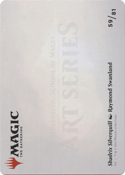 Shadrix Silverquill // Shadrix Silverquill (ASTX-059) - [Strixhaven Art Series] (Borderless) Foil
