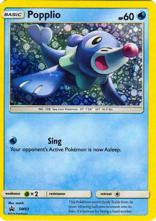 Popplio - SM03 (General Mills Promo) SM03 - [Miscellaneous Cards & Products] Holofoil