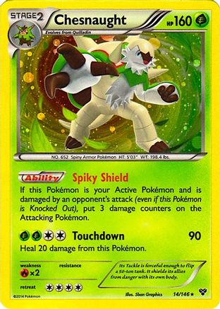 Chesnaught - 14/146 (Cosmos Holo) - [Blister Exclusives] Holofoil