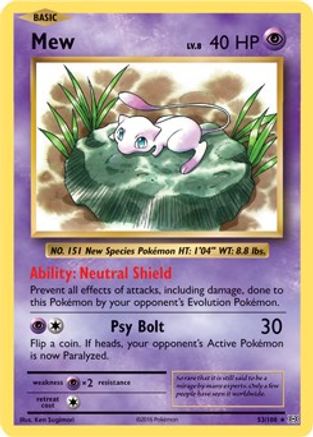 Mew - 53/108 (XY Evolutions) 53 - [Deck Exclusives]