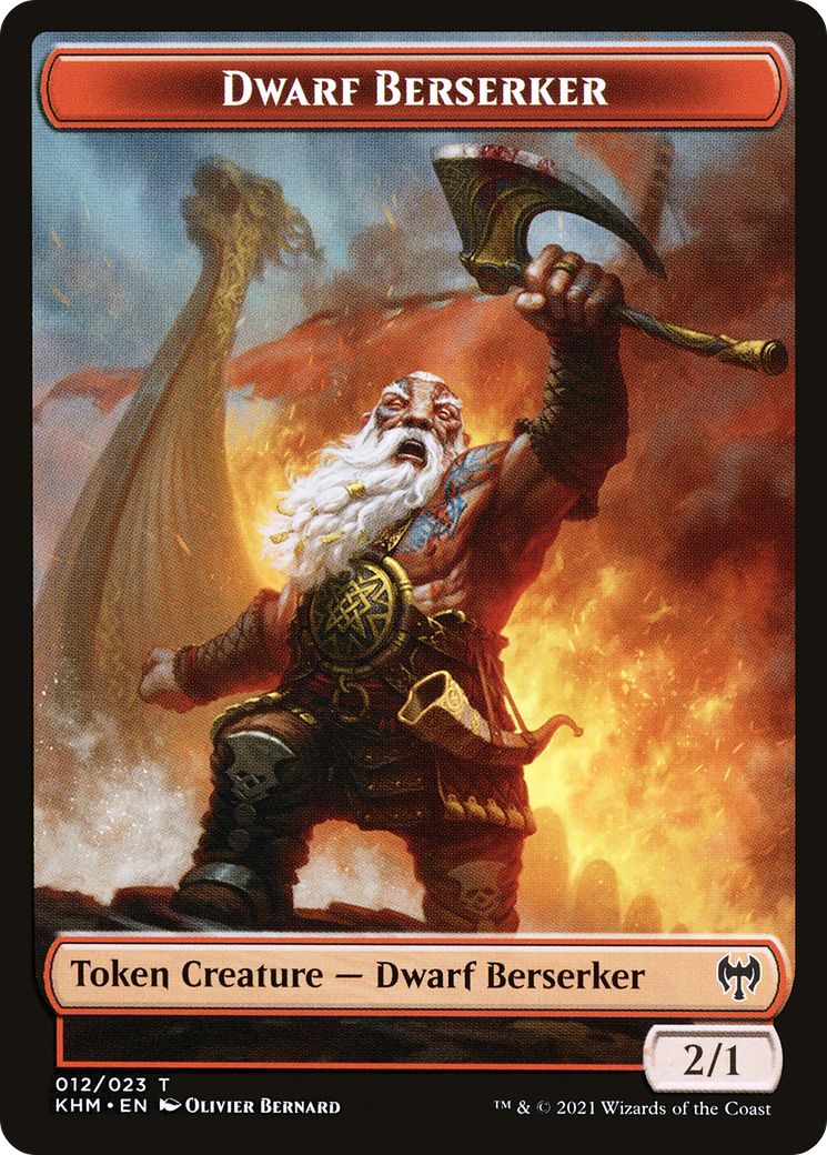 Dwarf Berserker (TKHM-012) - [Kaldheim Tokens]
