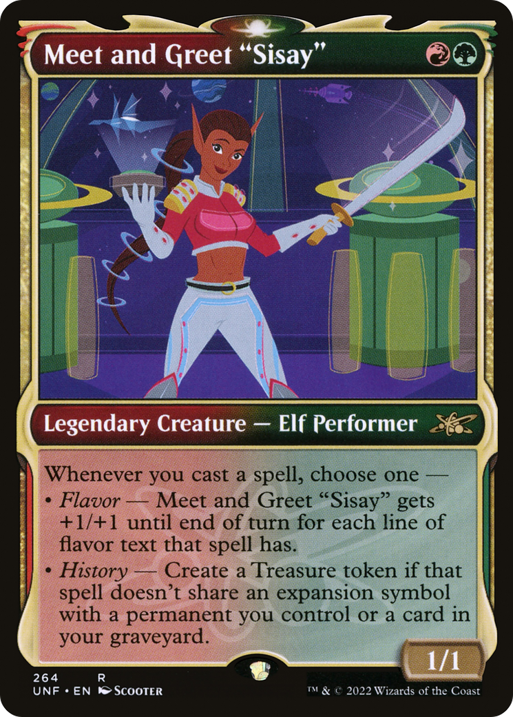 Meet and Greet "Sisay" (UNF-264) - [Unfinity]: (Showcase) Foil