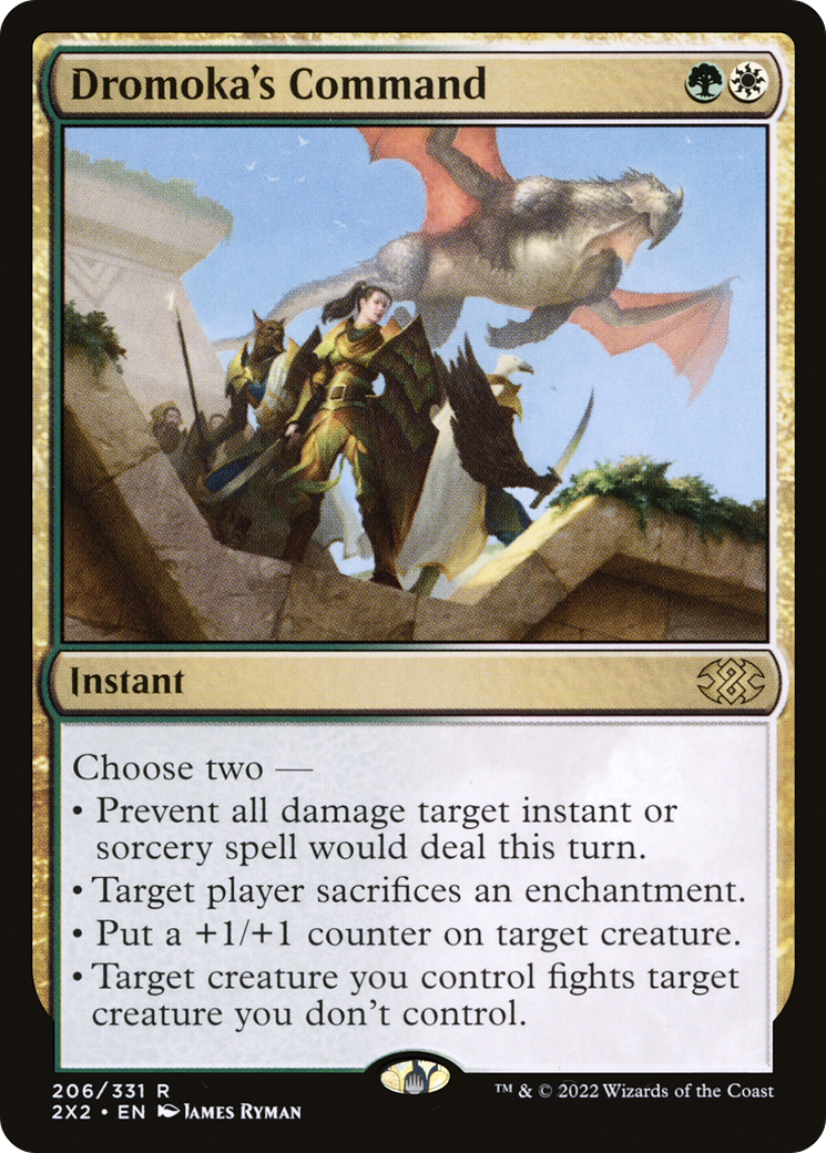 Dromoka's Command (2X2-206) - [Double Masters 2022] Foil