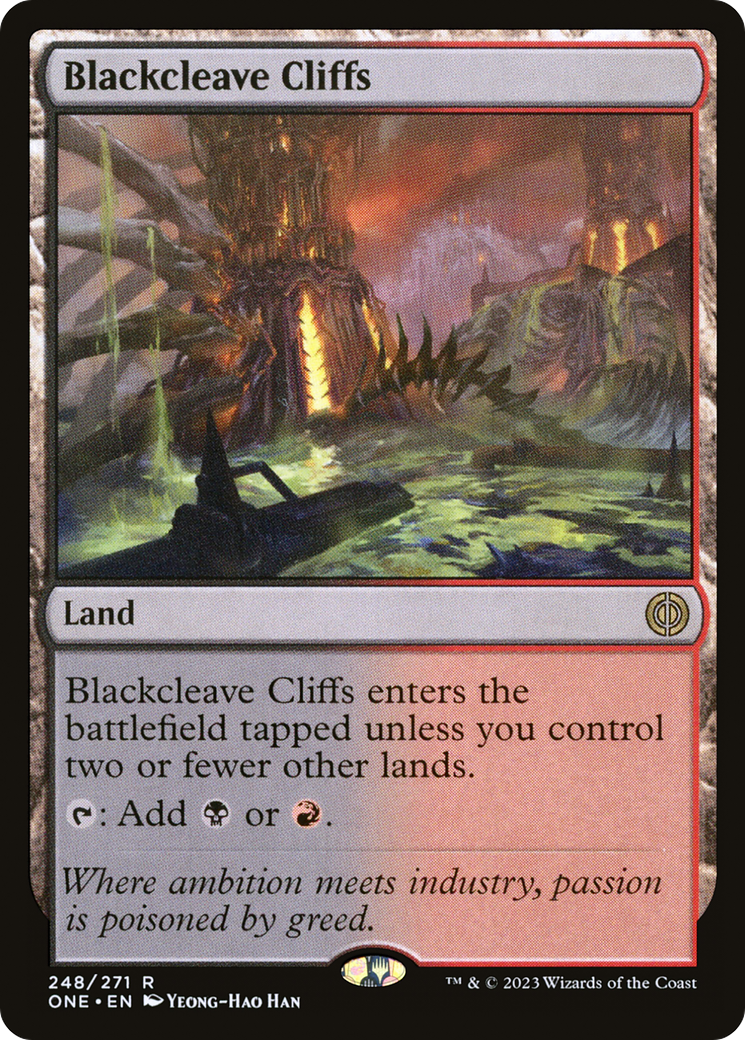 Blackcleave Cliffs (ONE-248) - [Phyrexia: All Will Be One] Foil