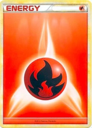 Fire Energy (2010 Unnumbered HGSS Style Non-Holo) - [League & Championship Cards]