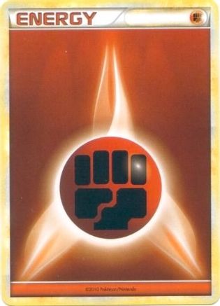 Fighting Energy (2010 Unnumbered HGSS Style Non-Holo) - [League & Championship Cards]