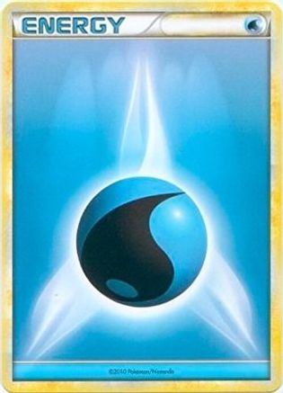 Water Energy (2010 Unnumbered HGSS Style Non-Holo) - [League & Championship Cards]