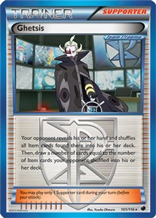 Ghetsis (101/116) (Thème Deck exclusif) [Noir et blanc : Plasma Freeze] 