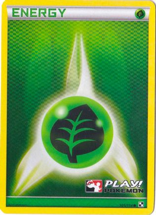 Grass Energy - 105/114 (Play! Pokemon) 105 - [League & Championship Cards] Holofoil