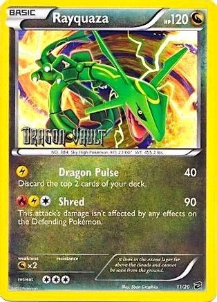 Rayquaza - 11/20 (Dragon Vault) - [Blister Exclusives] Holofoil
