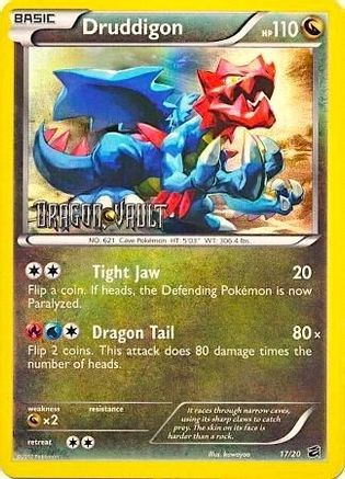 Druddigon - 17/20 (Dragon Vault) - [Blister Exclusives] Holofoil