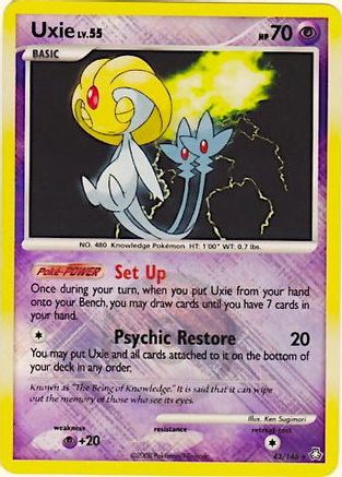 Uxie (43/146) (Promo de la Ligue) [Diamond &amp; Pearl : Legends Awakened] 