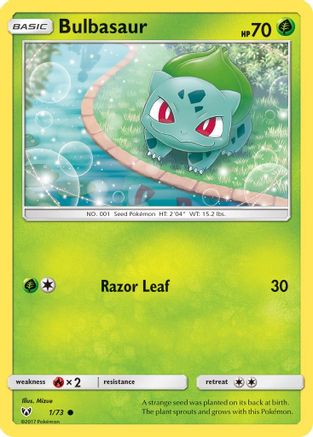 Bulbasaur (1/73) [Soleil et Lune : Légendes brillantes] 