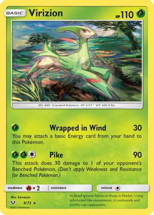 Virizion 8/73 - [Shining Legends] Holofoil