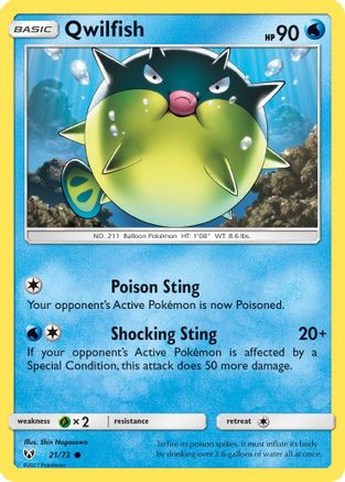 Qwilfish 21/73 - [Shining Legends]