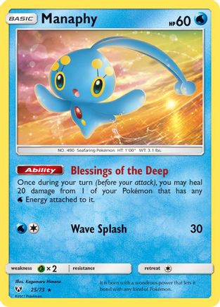 Manaphy 25/73 - [Shining Legends] Holofoil