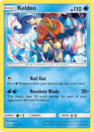 Keldeo 26/73 - [Shining Legends] Holofoil