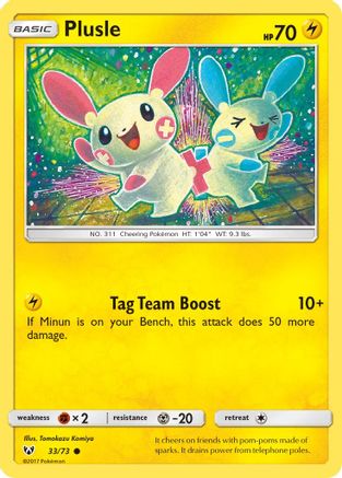 Plusle (33/73) [Soleil et Lune : Légendes brillantes] 