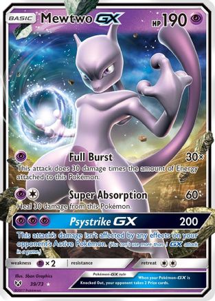 Mewtwo GX (39/73) [Soleil et Lune : Légendes brillantes] 