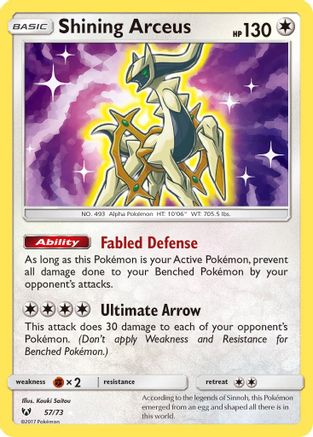 Shining Arceus 57/73 - [Shining Legends] Holofoil