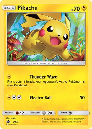 Pikachu (SM76) [Soleil et Lune : Promos Black Star] 