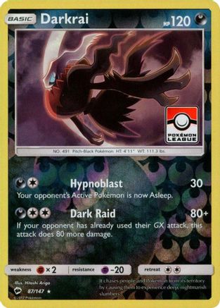 Darkrai - 87/147 (Pokemon League) 87 - [League & Championship Cards] Reverse Holofoil