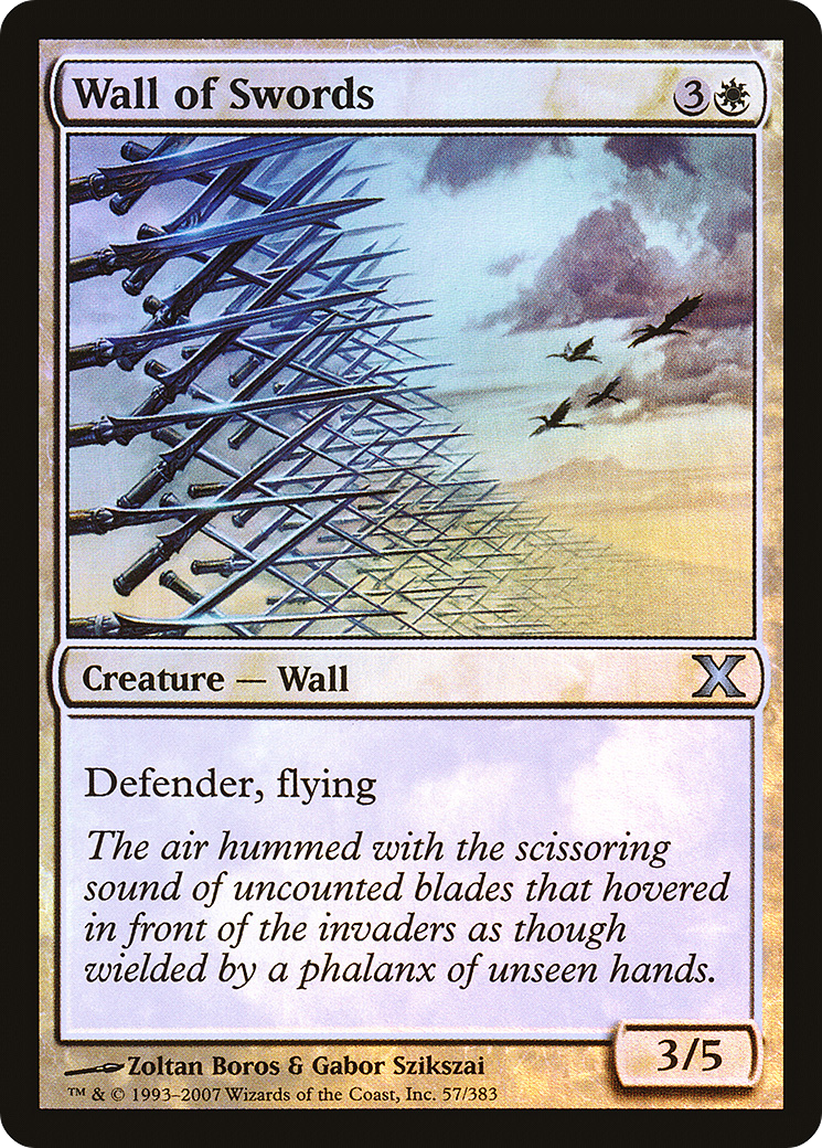 Wall of Swords (10E-57★) - [Tenth Edition] Foil