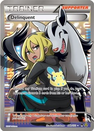 Delinquent - 98b/122 (Full Art) 98b/122 - [Alternate Art Promos] Holofoil