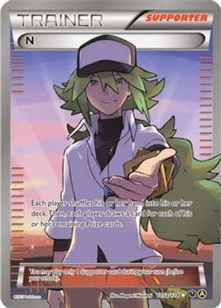 N (Supporter) - 105a/124 105a/124 - [Alternate Art Promos] Holofoil