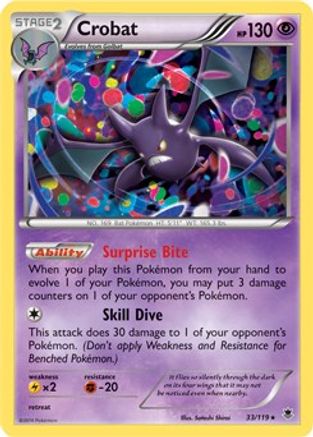 Crobat - 33/119 (Cosmos Holo) 33 - [Miscellaneous Cards & Products] Holofoil