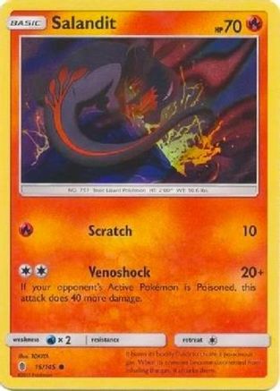 Salandit - 15/145 (Collection Promo) 15 - [League & Championship Cards] Holofoil