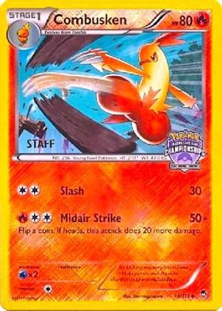 Combusken - 13/111 (Arena Cup Championships) [Staff] - [League & Championship Cards] Reverse Holofoil