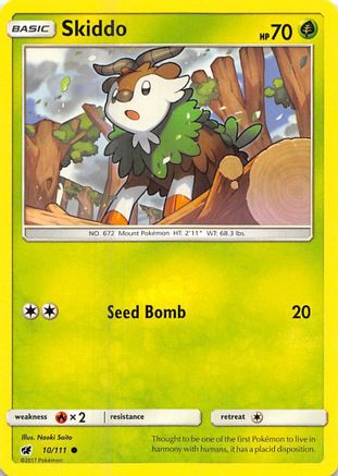 Skiddo (10/111) [Soleil et Lune : Invasion pourpre] 