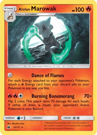 Alolan Marowak (12/111) [Soleil et Lune : Invasion pourpre] 