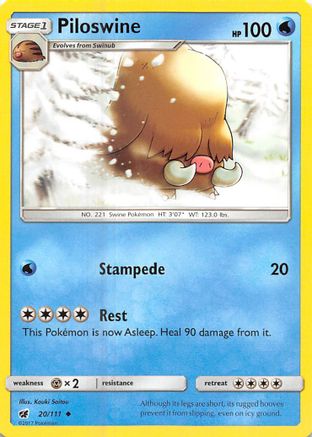 Piloswine 20/111 - [SM  Crimson Invasion]