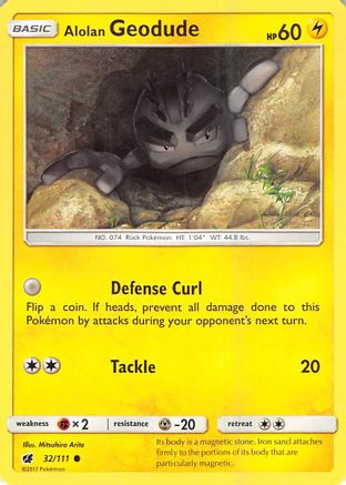 Alolan Geodude (32/111) [Soleil et Lune : Invasion pourpre] 