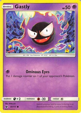Gastly (36/111) [Soleil et Lune : Invasion pourpre]