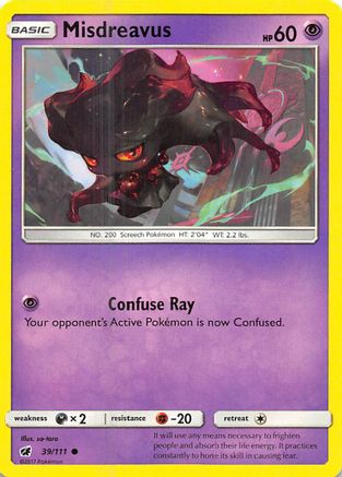 Misdreavus 39/111 - [SM  Crimson Invasion]