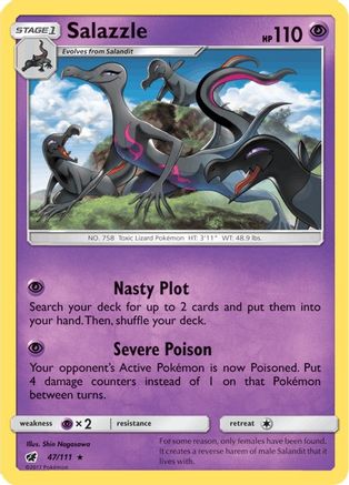 Salazzle 47/111 - [SM  Crimson Invasion] Holofoil