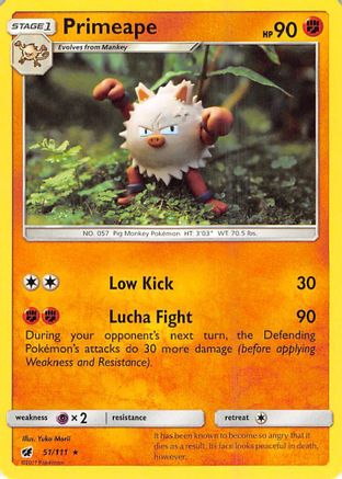 Primeape 51/111 - [SM  Crimson Invasion]