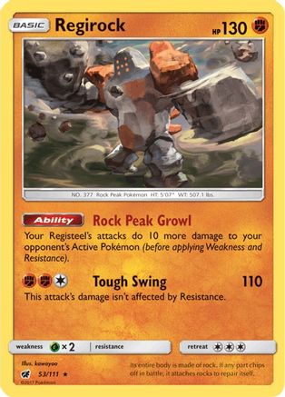 Regirock 53/111 - [SM  Crimson Invasion]